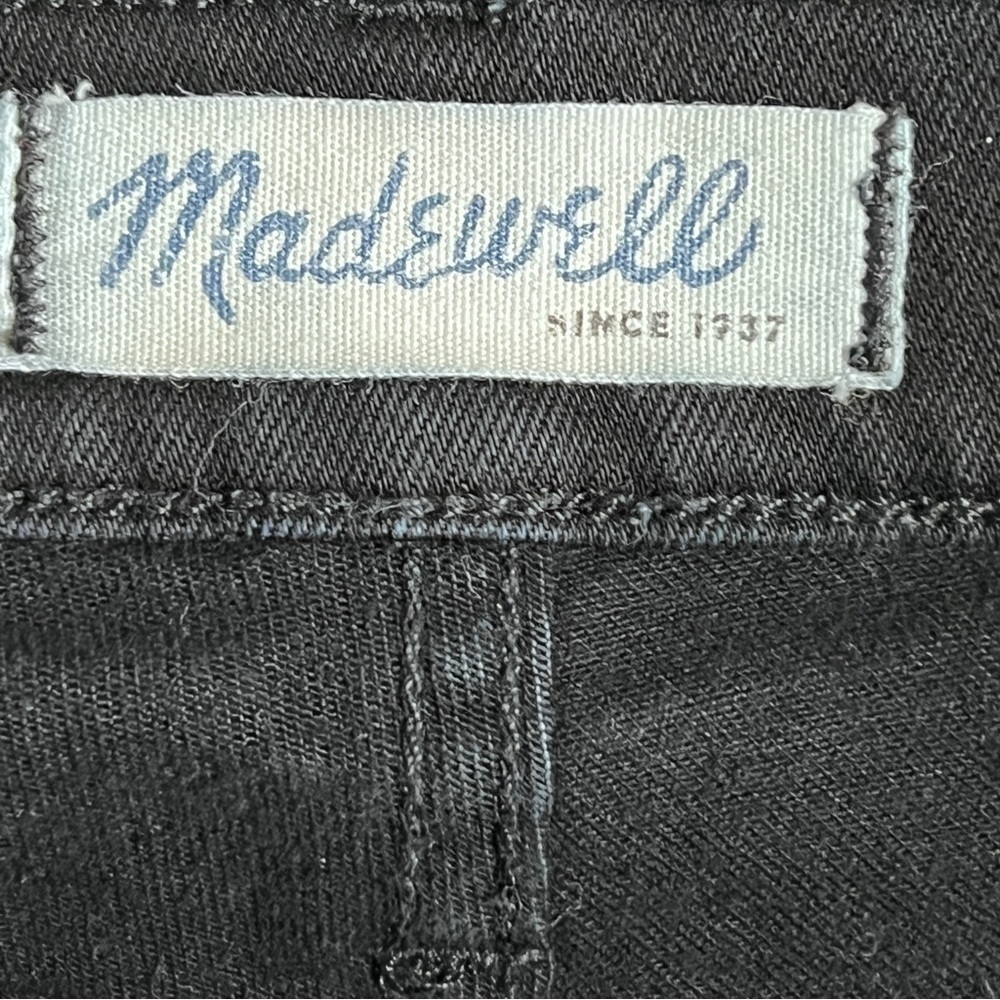 Madewell 10” High Riser Skinny Skinny Raw Hem Ripped Jeans - Picture 8 of 11